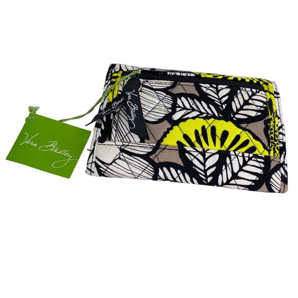 Vera Bradley Euro Wallet in Citron 5.5" x 4" New - Picture 2 of 9